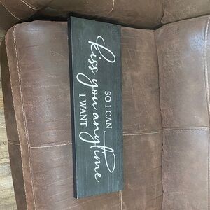 Black and White Decorative Wall Sign